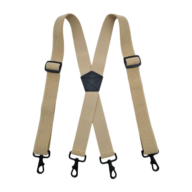 Stylish Classical Suspenders Adjustable Suspenders Elastic Chain Metal Clip Dark Elastic Belt for Wedding Business Wear