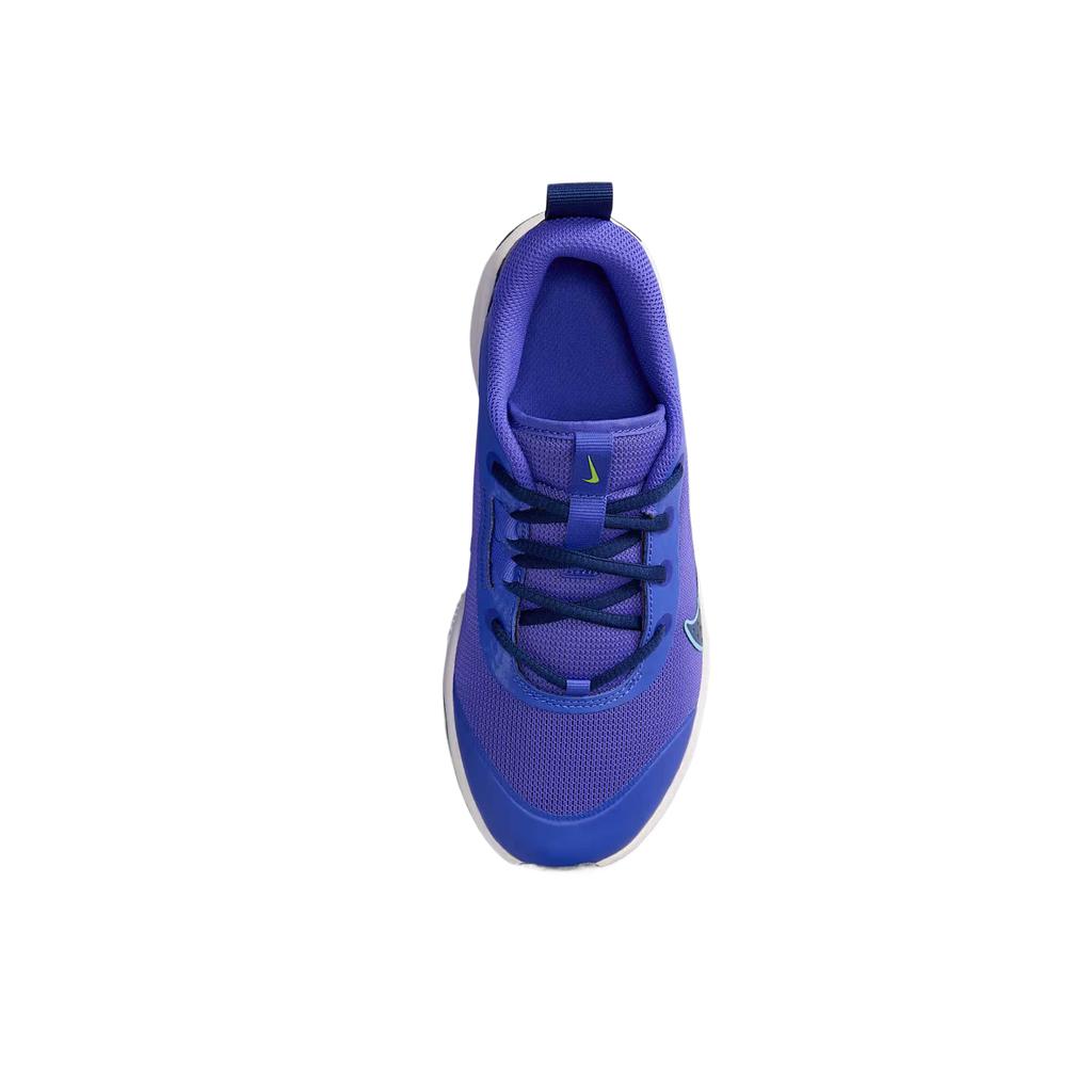 New Nike Omni Multi Court Low Top Kids' Training Shoes Persian Purple/Space Blue/Neon Yellow/University Blue Teenagers DM9027-500