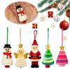 Christmas Diy Button Ornament Kit Fun Button Decoration Craft Kit Button Craft Making Set for Holiday Stocking Filler Gift Decor