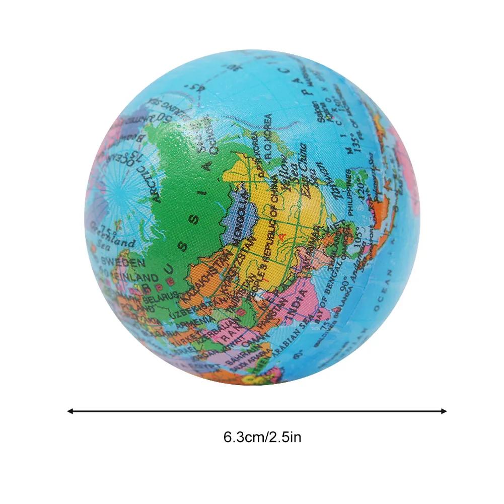9/12Pcs Pu Earth Sponge Ball Toy Hand Wrist Exercise Squeezing Foam Ball Educational Gift Planets Sponge Globe Decompression Toy