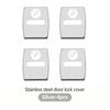 4Pcs Car Door Lock Cover Stainless Steel Protection Accessories Stickers For BMW G80 G06 G07 G42 G14 G15 G16 F82 F20 F21 F83 M2