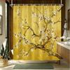 Watercolor Lavender Bouquet Waterproof Shower Curtain For Bathroom Decor