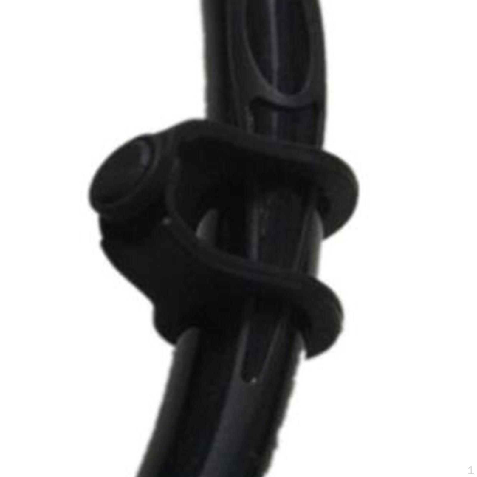 

-Тримач для трубки, Швидкознімний кріплення для трубки, Гнучке дайвінг, Кріплення на ремінець, М яке Black Color 8 Shaped