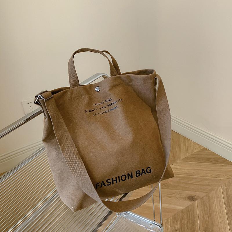 Large Capacity Stylish Canvas Shoulder Bag For Women Ideal For Autumn Commutes