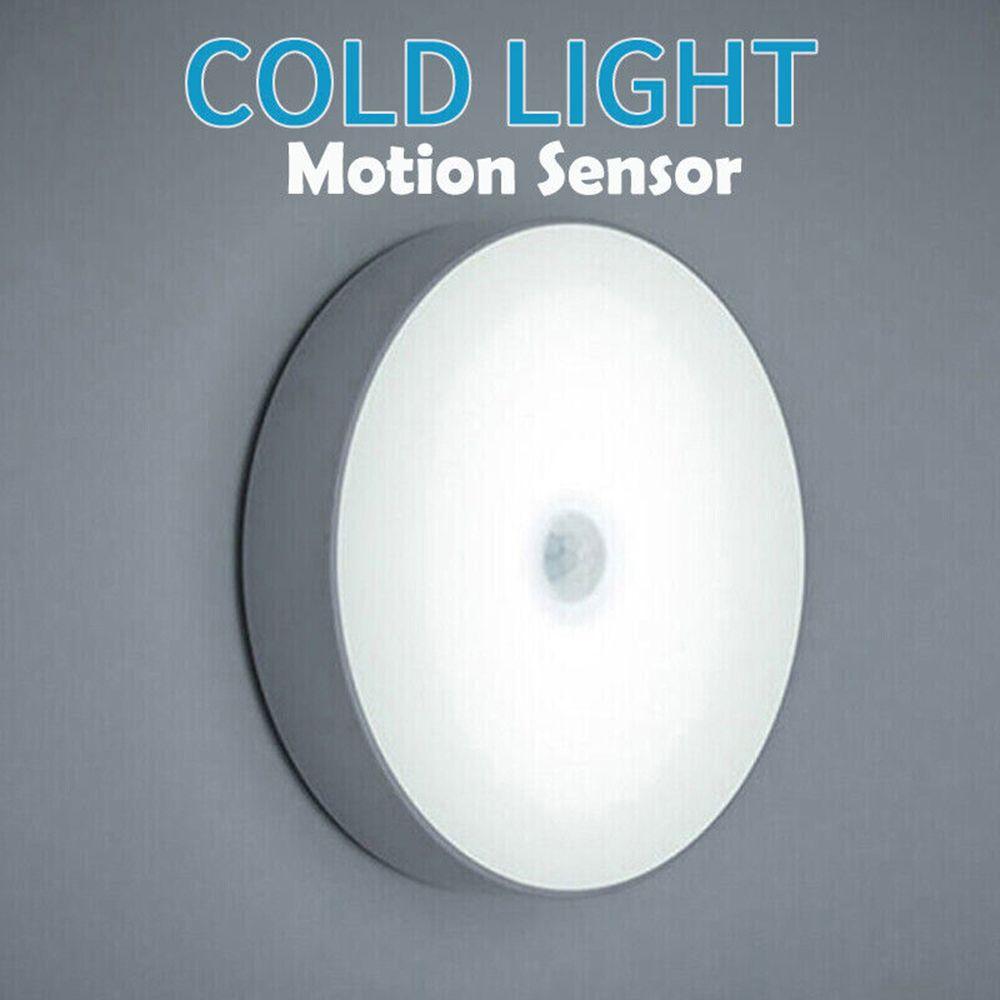 

Wall-Mounted USB Rechargeable Motion Sensor Human Body Induction Lights LED Wireless Night Light Cold White