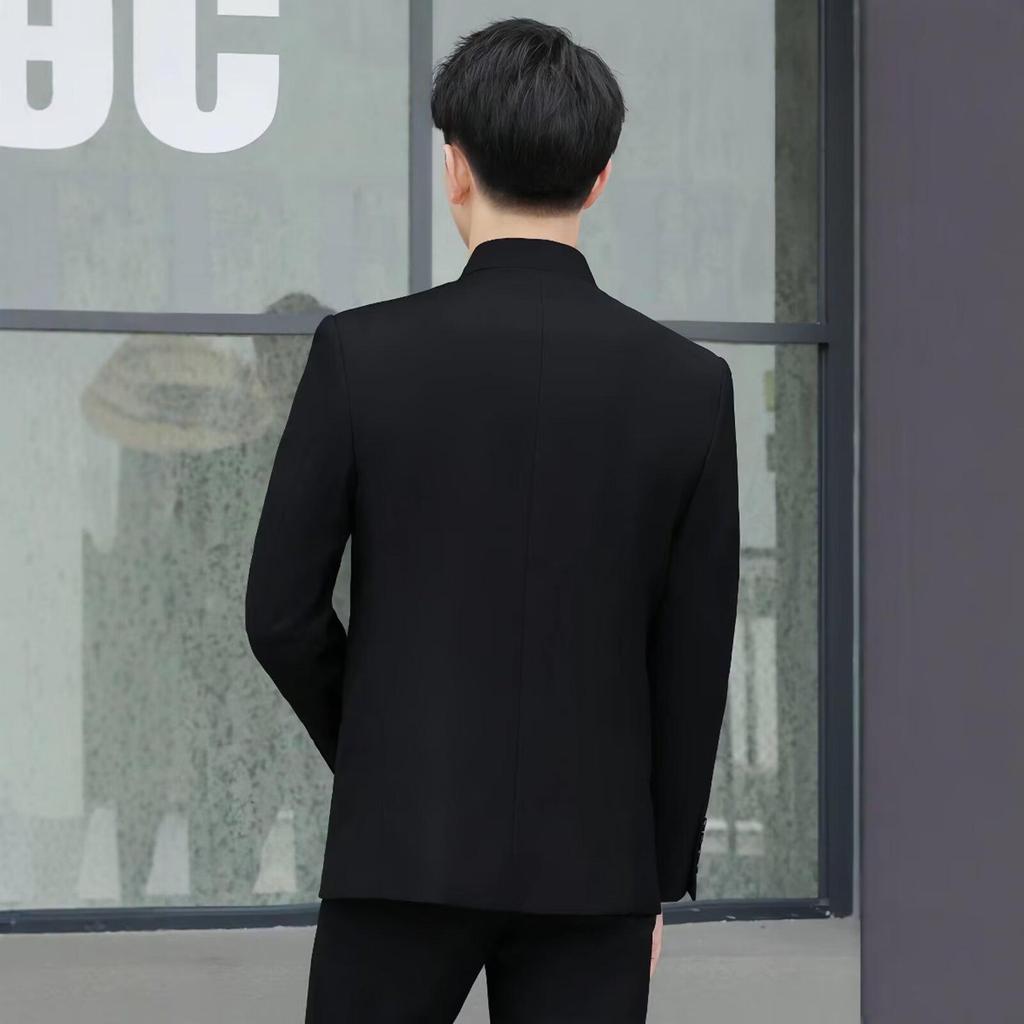 Schlanker Performance Retro Tang Anzug für junge Männer: Vierter Mai Studenten- und Herren-Zhongshan-Anzug