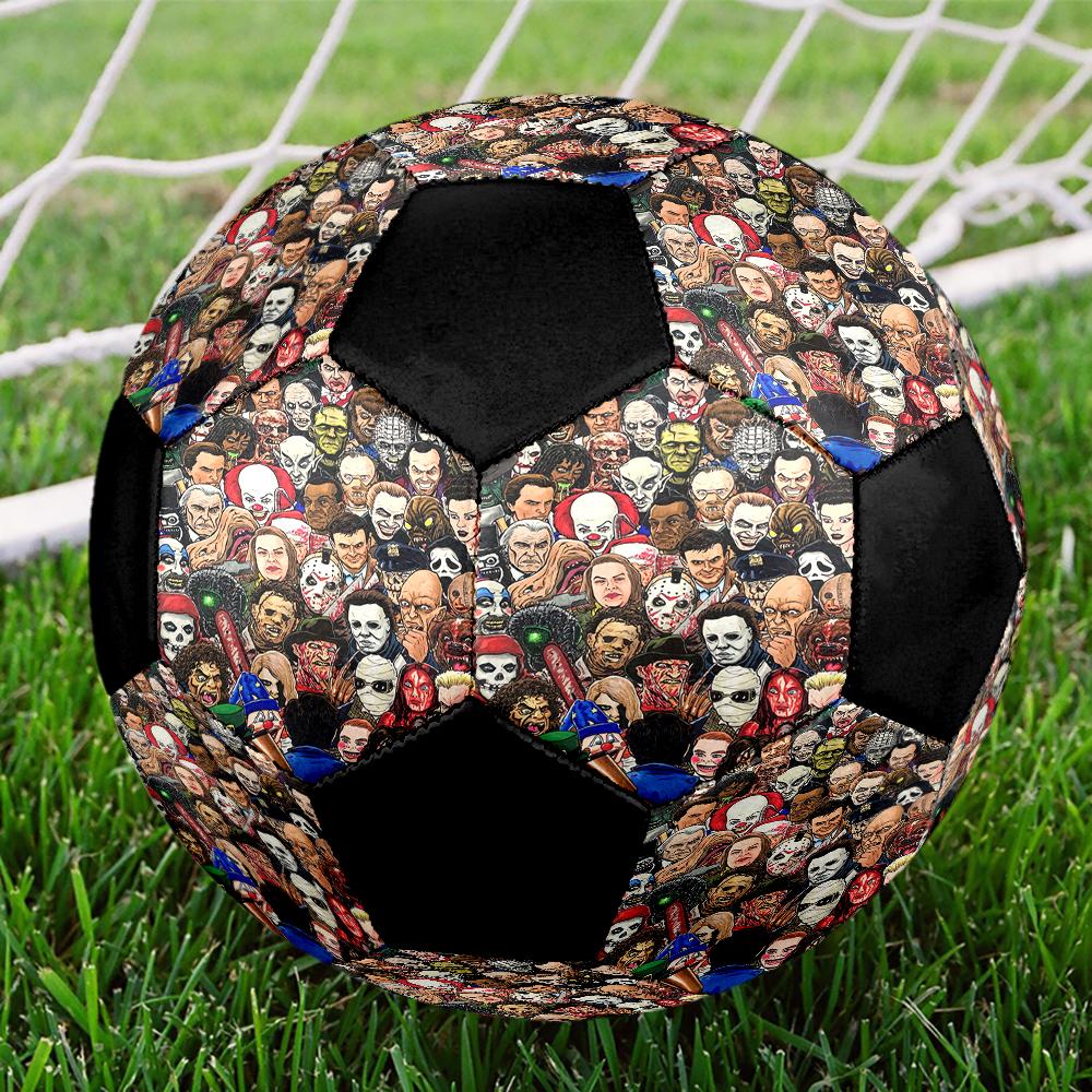 Halloween Horror Theme Size 5 Soccer Ball, Suitable for Both Indoor and Outdoor Matches, a Gift Suitable for Everyone.