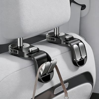 Car Seat Back Hook Foldable Headrest Hidden Mount Auto Vehicle Back Seat Organizer Car Accessories Hanging Hooks Storage Hanger