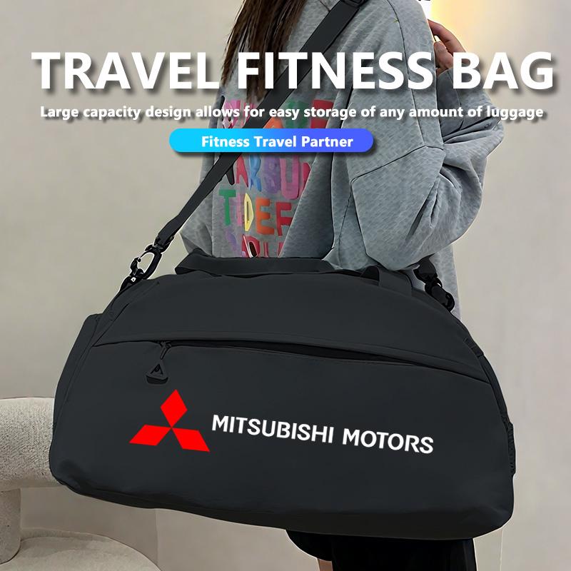Sdbf9 For Mitsubishi Car Logo Large Capacity Organiser Nylon Travel Storage Bag Decorative Accessories Outlander Lancer L200 ASX