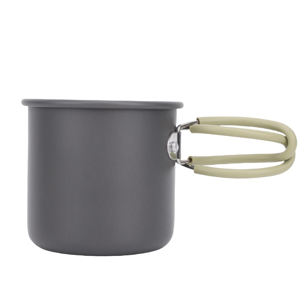Outdoor Hiking Travel Water Cup Camping Mug Aluminum Portable Cup with Folding Handle TW 503