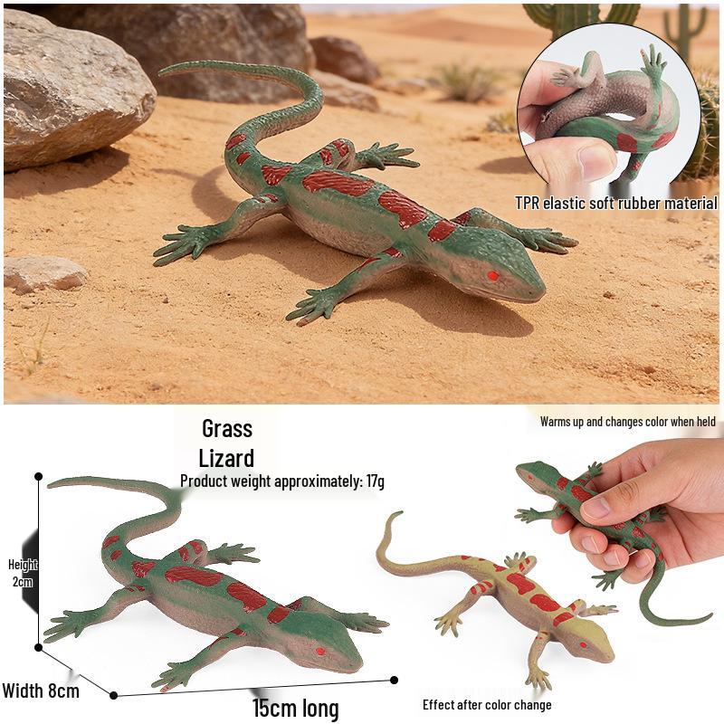 Kids' Marine Animal Model Stress Relief Toy Set: Pufferfish, Octopus, Crab, Shark, Dunkleosteus