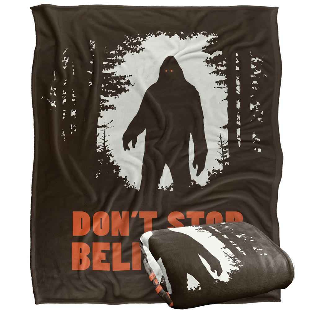 Ephemera DonÂ´t Stop Believing Silky Bigfoot Supersoft Blanket