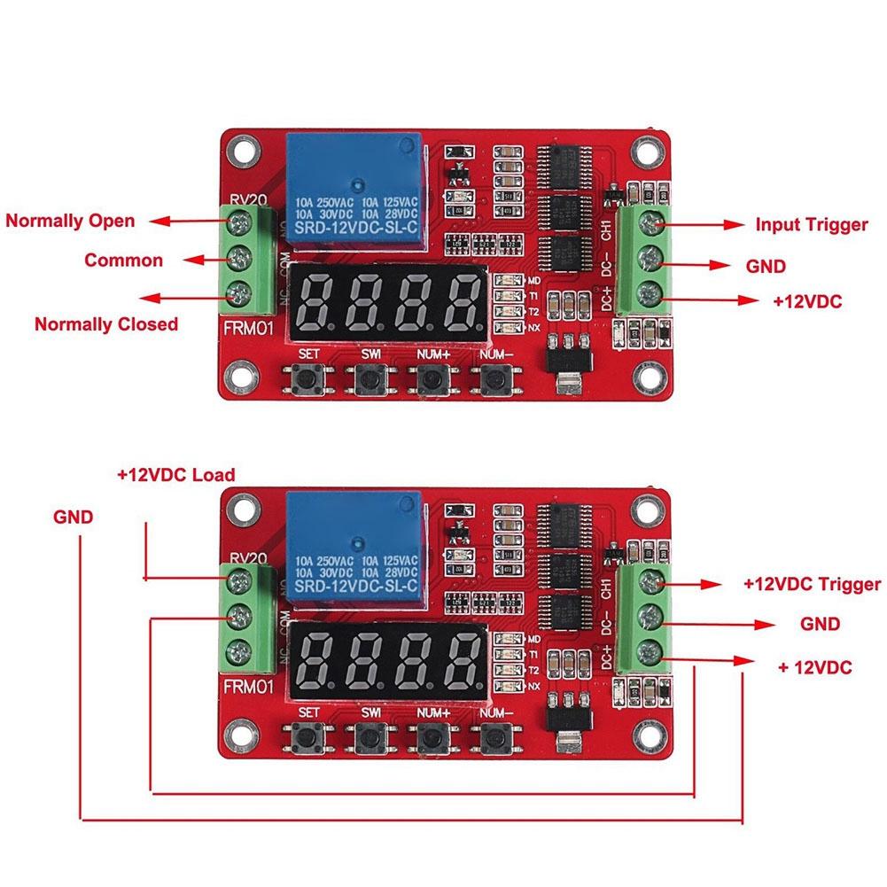 Multifunction Infinite Loop Timing Self lock Relay Cycle Timer Module Automation Delay FRM01