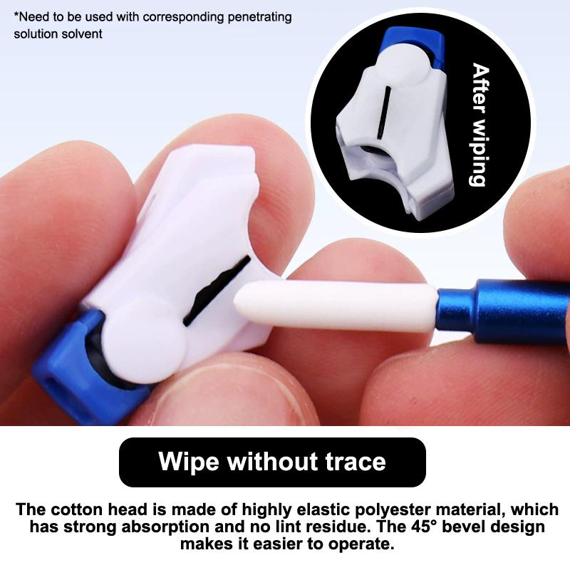 1Pc Aluminum Alloy Panel Line Eraser Wipe Stick W 3Pcs Of 3Mm Wiping Cotton + 3Pcs Of 5Mm Wiping Cotton Model Wipping Cleaning