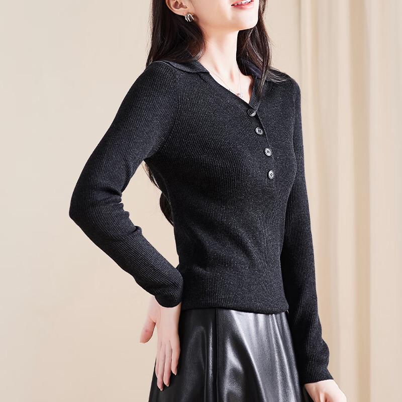 SOFSIL Women's Lapel Knit Top