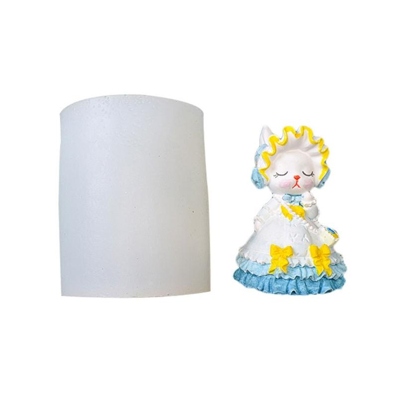 

3D Animal Rabbit Silicone Soap Mold Easter Concrete Gypsum Mold DIY Aromatherapy Candle Making Cake Fondant Decoration 1