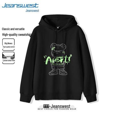 Jeanswest Men's MZS Cool Bear Hooded Sweatshirt