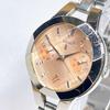 Used 101 SEIKO Rukia Ladies Watch Quartz New Battery Operation Salmon Pink 101