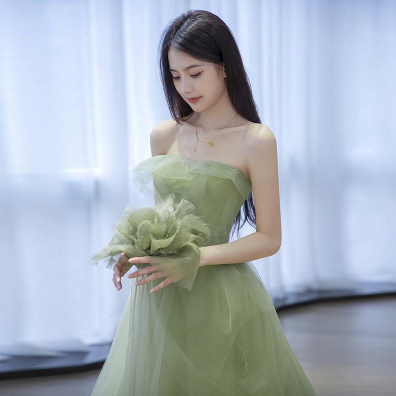 Mori Abendkleid Prominente Licht Luxus Nische Party Jahrestagung Bankett Temperament Erwachsenenzeremonie Kunsttest Abendkleid