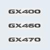New 3D Chrome Glossy Black ABS Letters Number GX400 GX460 GX470 Emblem For Lexus Car Trunk Logo Badge Sticker