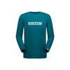 Mammut QD Logo Print Long Sleeve AF Deep Teal Asian Fit T-shirts Men's 1016-01030 PRT2,