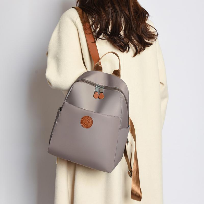 Oxford Multifunktionaler Rucksack Einfarbig Damen Große Kapazität Wasserdicht Reise-Rucksack