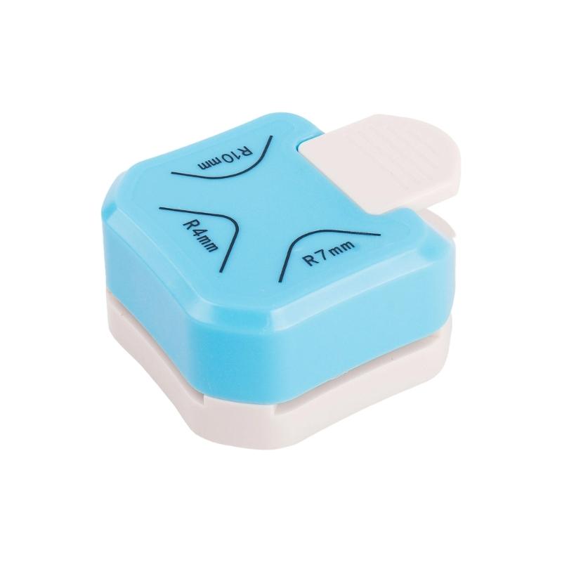 

Кутовий заокруглювач-пробійник Створює чисті заокруглені кути на папері, фотографіях, тонкому пластику з трьома розмірами Портативний дизайн синій