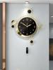 Large Metal Wall Clocks Luxury Silent Creative Pendulum Clock Living Room Gold Watches Art Nordic Home Decoration for Bedroom