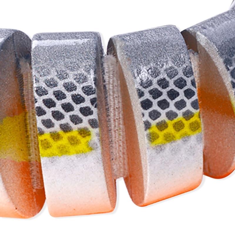 3Pcs Slow Sinking Fishing Baits Wobblers Multiple Sections Fishing Lures 3D Artificial Fishing Lures Swimbait Wobblers