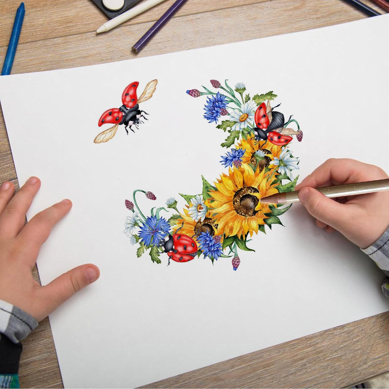 12 шт. Профессиональные акварельные карандаши для художников и детей, Водорастворимые бездревесные цветные карандаши для раскрашивания, рисования