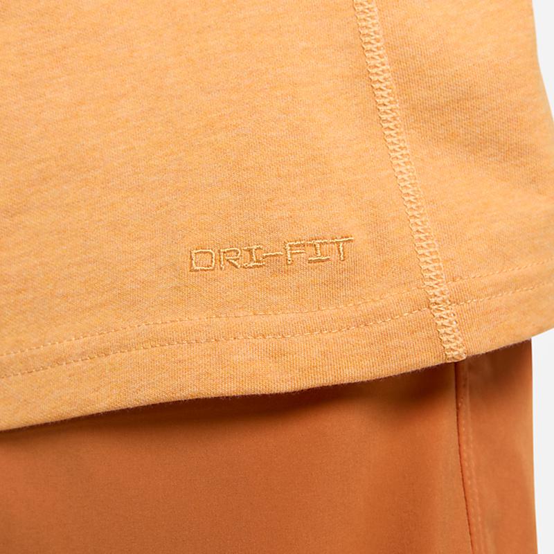 Nike Dopamine Solid Color Breathable Sports Casual Crew Neck Pullover Short Sleeve T-Shirt Men Tops Yellow DV9832-815