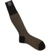 Harrison 625824 Egyptian Cotton Birdseye Long Brown Hose, 25-27cm (HC),