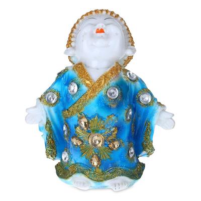 Polyresin Buddha Idol, Marble Buddha Statues Showpiece Lord Buddha Idol, Buddha Monk Statue, Showpiece for Home Decor