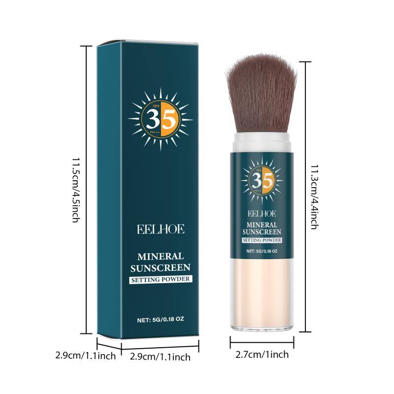 Eelhoe Sunscreen Setting Powder Refreshing Quick Fixer Oil Controling Lasting Drying Sweatproof Base Makeup Setting Powder