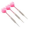 Steel Tip Darts Set Professional Darts Deep Groove Barrel Aluminum Shaft and PET Flights with Storage Case Pink