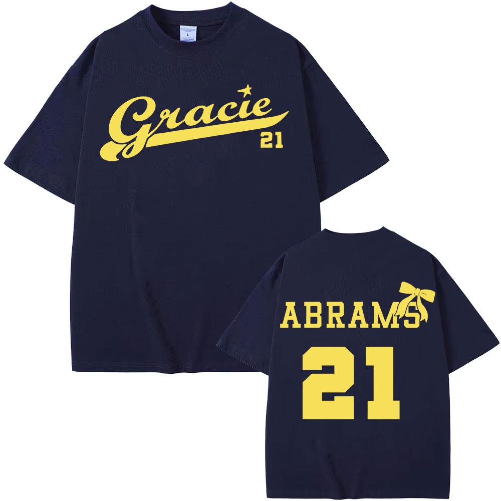 

Gracie Abrams 21 Logo T Shirt 2025 The Secret of Us Tour Short Sleeve Tee Shirt Men Women Vintage Fashion Casual Cotton T-shirt XL
