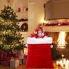Large Christmas Santa Sack Red Velvet Santa Claus Bags Candies Goodie Wrapping Sack Drawstring Christmas Present Gift Pouch