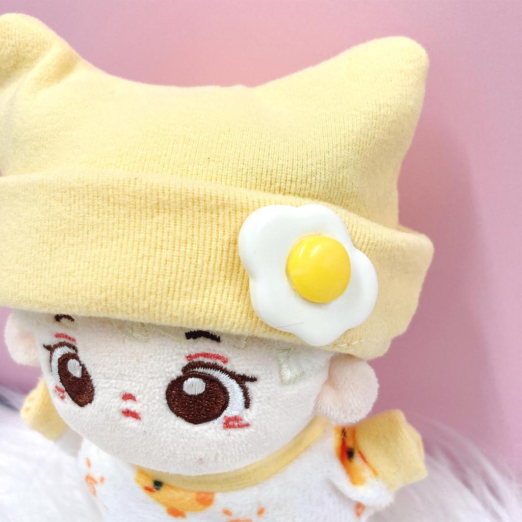 Manpuku Baby Romper Plush Clothes [Hat & Romper Set] for 10cm Chick, Plush Clothes, Kigurumi Accessories, Otaku Activities, Doll Mascot, K-Pop Doll