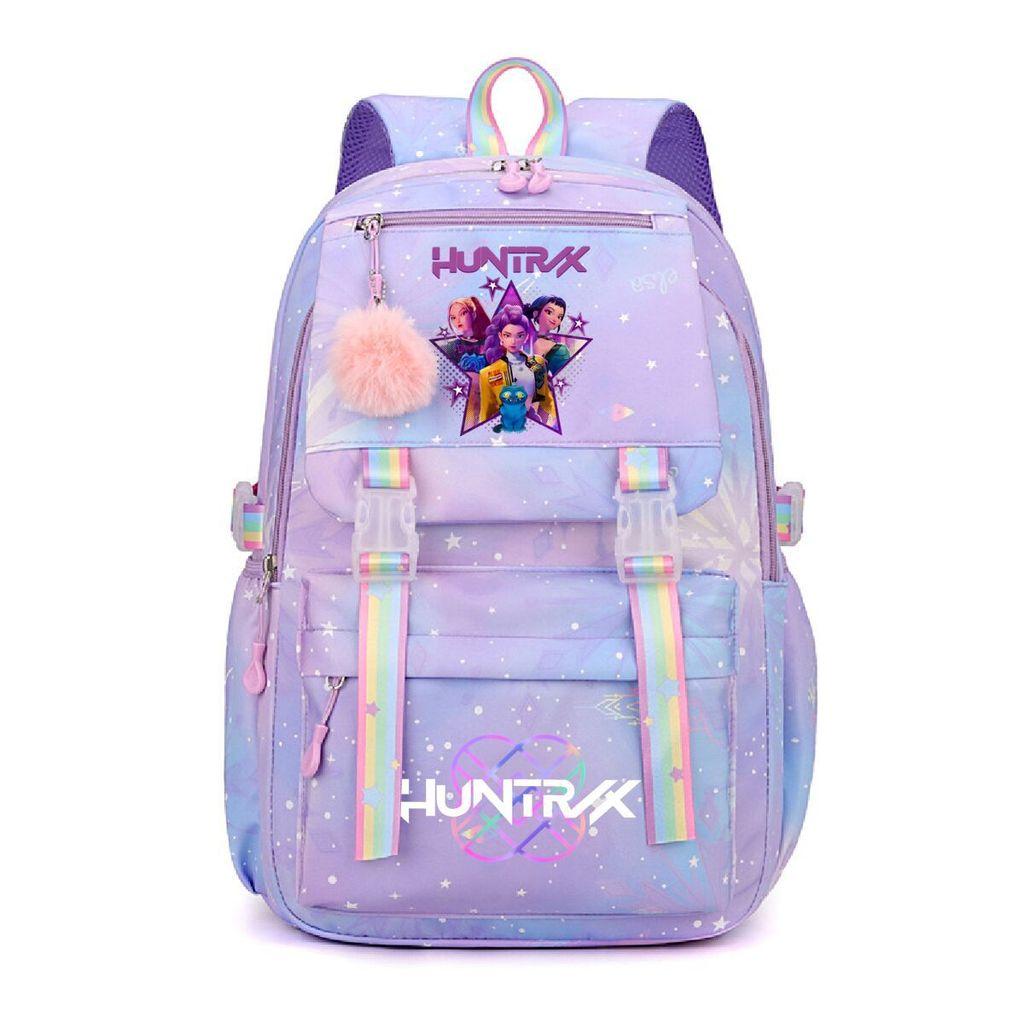 Kinder Mädchen Kpop Zoey Mira Rumi Derpy Sajaboys Bedruckte Schülertasche Freizeit Regenbogen Rucksack