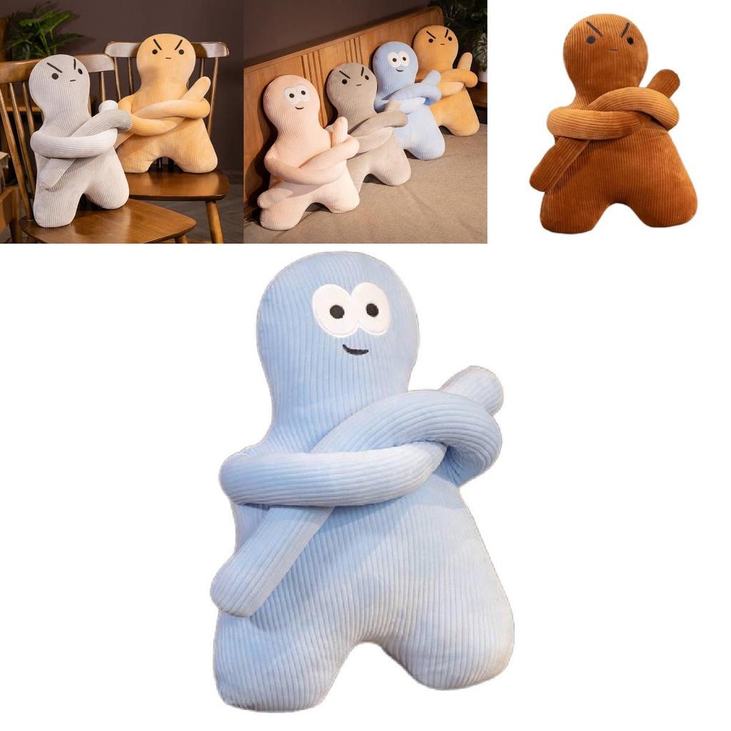 Cute Cartoon Mini People Plush Pillow Doll For Girls Soft And Comfortable