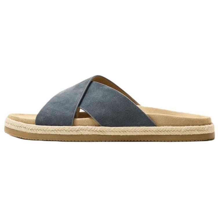 Zara Fashionable Versatile Slide Sandals Men Footwear Blue 2709520400
