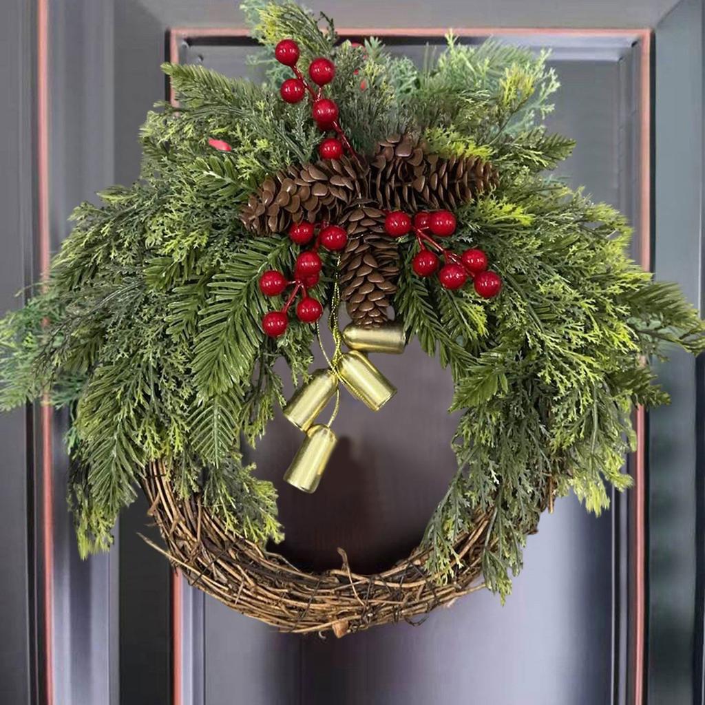 Wieniec bożonarodzeniowy Wieniec Boho Wieniec bożonarodzeniowy Dekoracja domu Dekoracja ścienna drzwi