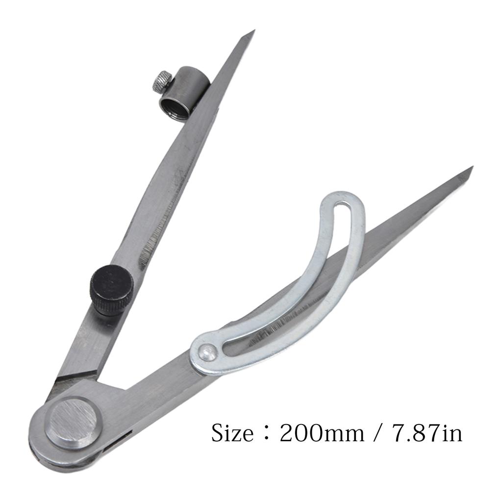 Wing Divider Gauge Carbon Steel Angle Lockable Scribing Tool for Woodworking