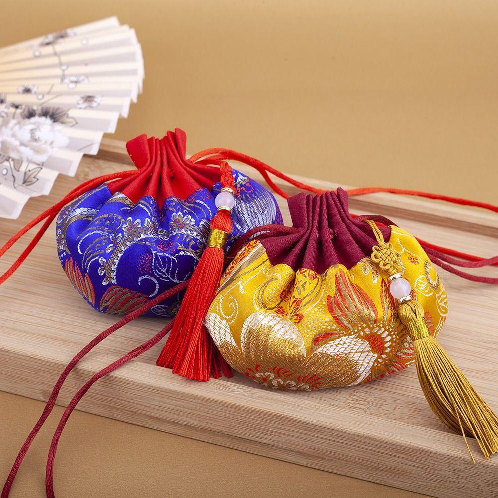 Jewelry Packaging Flower Embroidery Sachet Chinese Style Sachet  Graduation Gift