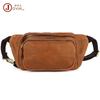 Borsello da Petto da Uomo in Pelle Crazy Horse Multifunzionale Borsa a Vita per Cellulare Borsa a Tracolla in Pelle da Uomo Borsa da Uomo Casual di Tendenza