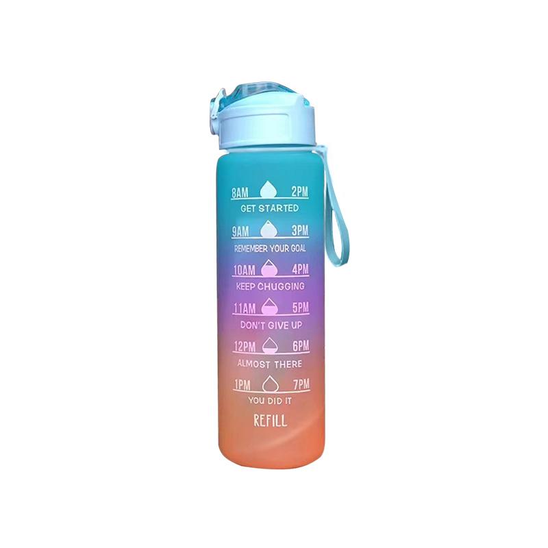 2 Liter Sports Water Bottle with Straw Men Women Fitness Water Bottle Outdoor Cold Water Bottlesc With Time Marker Drinkware New