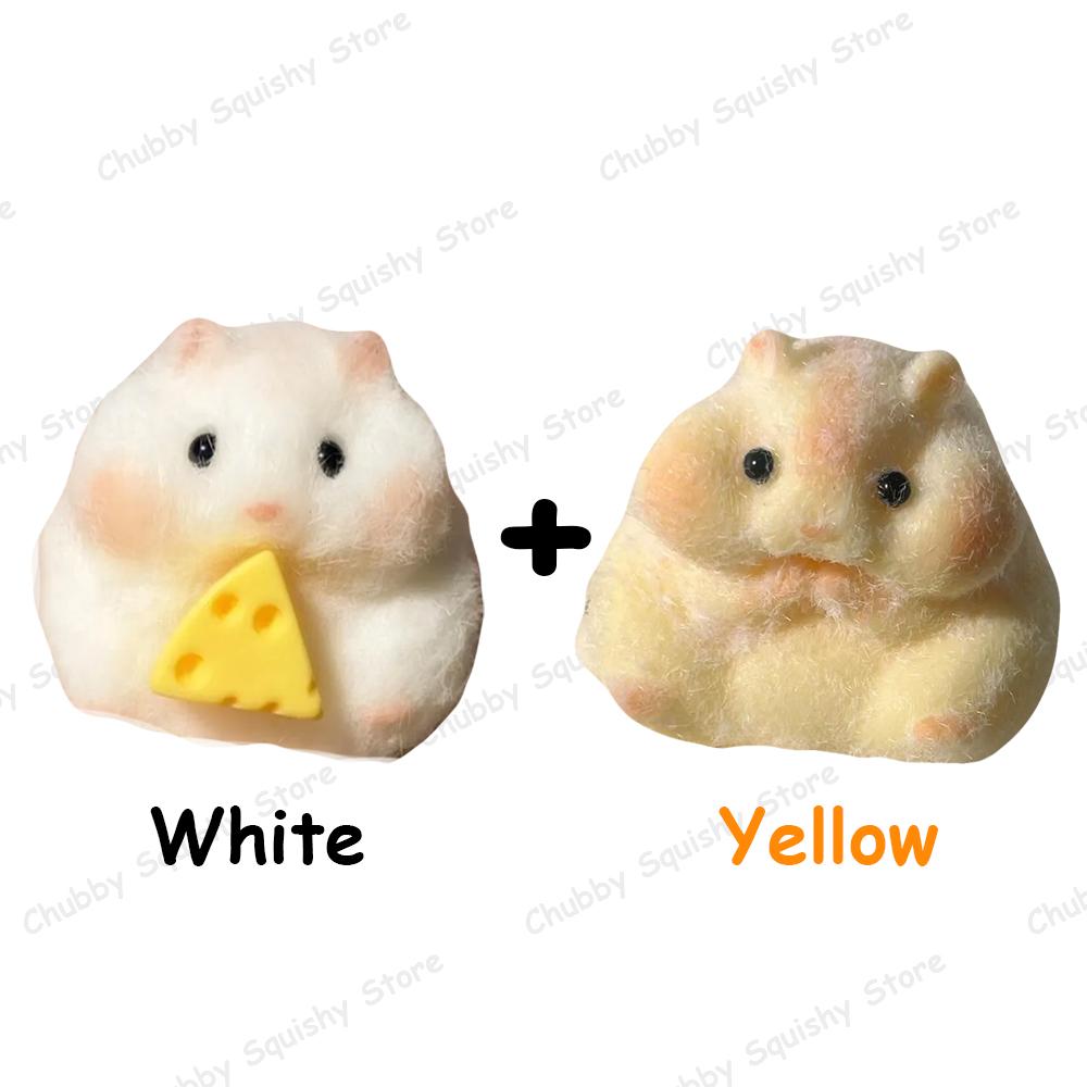 Hamster Taba Squishy Silikon Flauschig Niedlicher Hamster Tier Squishy Spielzeug hi Spielzeug Getigert Anti Stress Abbau Hand Entspannung Geschenk