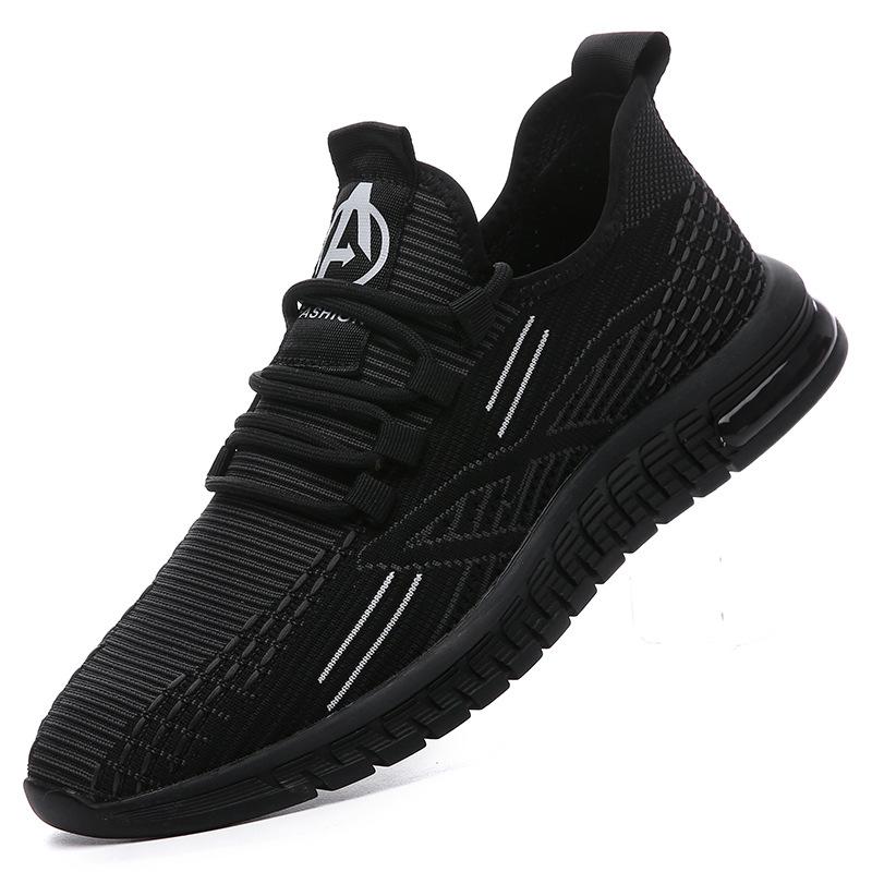 Summer Men's Shoes Extra Large Size Breathable Men's Casual Fly-woven Shoes Running Shoes Korean Version Mesh Tide Sneakers 46 Comfortable