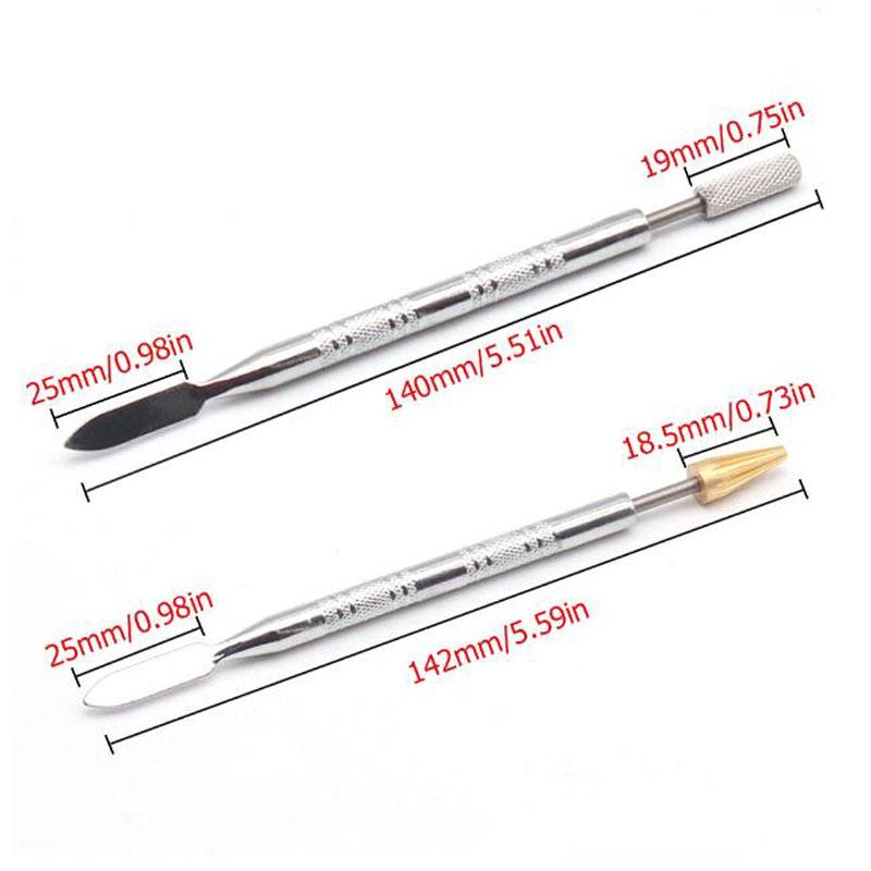 25mm DIY Piele Cap Dublu Dublu Margine Ulei Lipire Vopsea Aplicator Stick Instrument Rola Vopsea Rapidă Instrumente Piele