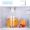 Glass Water Pitcher with Lid and Spout, 68 Ounces Heat Resistant Borosilicate Glass Carafe, Temperature Safe